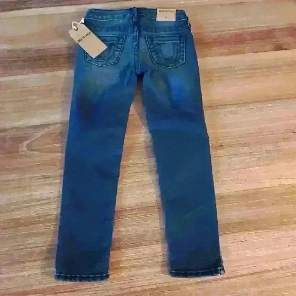 True Religion Girls 6 Medium Dark Wash skinny jean‎ - Picture 4 of 8